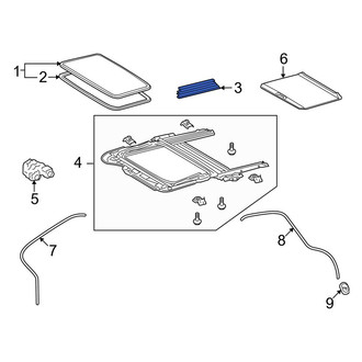 Toyota OE - Left Sunroof Molding