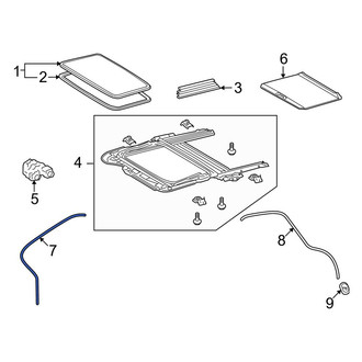 Toyota OE - Front Left Sunroof Drain Hose