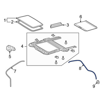 Toyota OE - Rear Left Sunroof Drain Hose