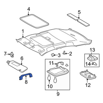 Toyota OE - Rear Interior Grab Bar