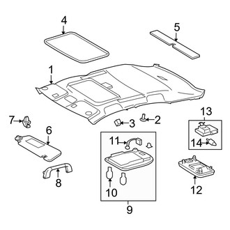 Toyota OE - Roof - Interior Trim (With Sunroof)