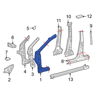 Toyota OE - Left Body A-Pillar