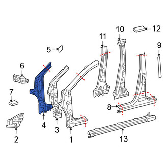 Toyota OE - Left Inner Body A-Pillar