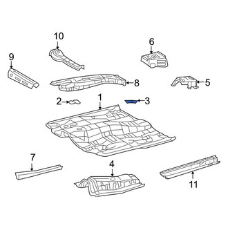 Toyota OE - Left Floor Pan Reinforcement
