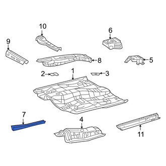Toyota OE - Right Floor Side Rail