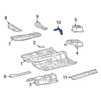 Toyota OE - Rear Floor Pan Crossmember