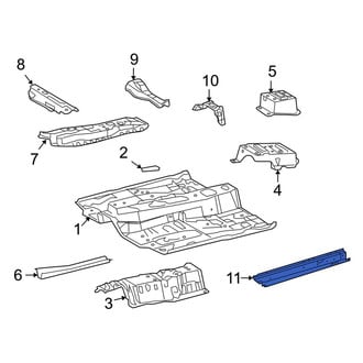 Toyota OE - Left Floor Side Rail