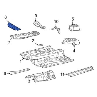 Toyota OE - Front Right Floor Pan Crossmember