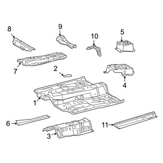 Toyota OE - Pillars, Rocker & Floor - Floor & Rails (AWD)