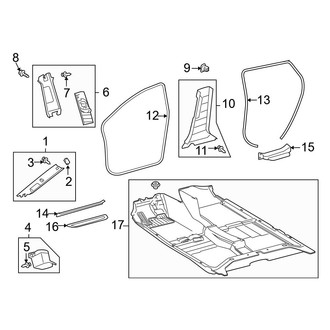 Toyota OE - Pillars, Rocker & Floor - Interior Trim