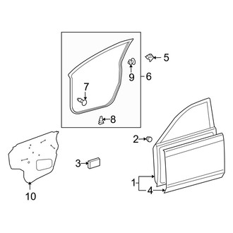Toyota OE - Front Door - Door & Components