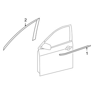 Toyota OE - Front Door - Exterior Trim