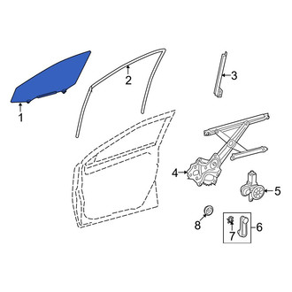 Toyota OE - Front Left Door Glass