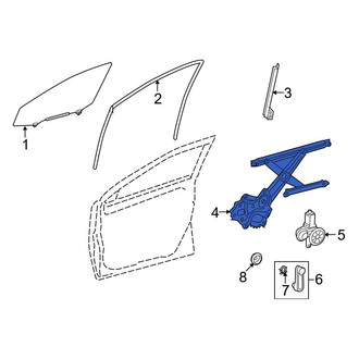Toyota OE - Front Right Window Regulator