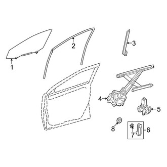 Toyota OE - Front Door - Glass & Hardware