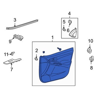 Toyota OE - Front Left Inner Door Interior Trim Panel
