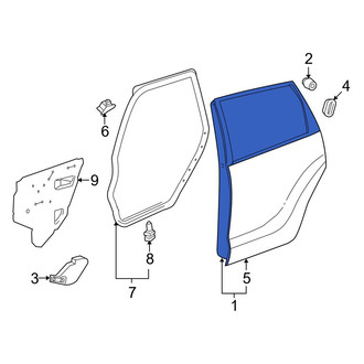 Toyota OE - Rear Left Door Shell