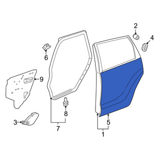 Toyota OE - Rear Left Outer Door Outer Panel