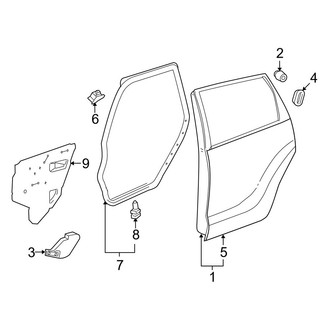 Toyota OE - Rear Door - Door & Components