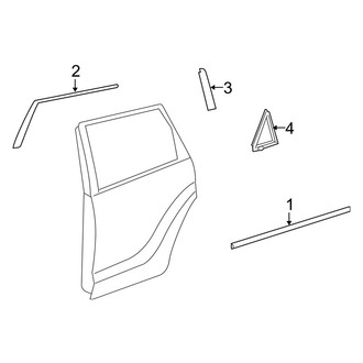 Toyota OE - Rear Door - Exterior Trim