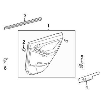 Toyota OE - Rear Door - Interior Trim