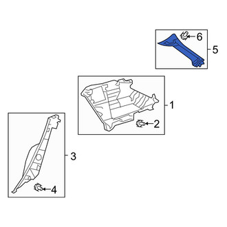 Toyota OE - Left Body C-Pillar Trim Panel