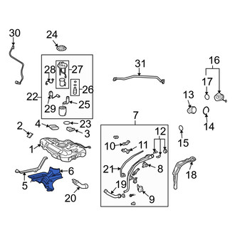 Toyota OE - Fuel Tank Shield