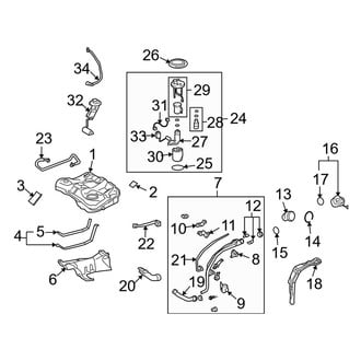 Toyota OE - Fuel System Components (AWD)