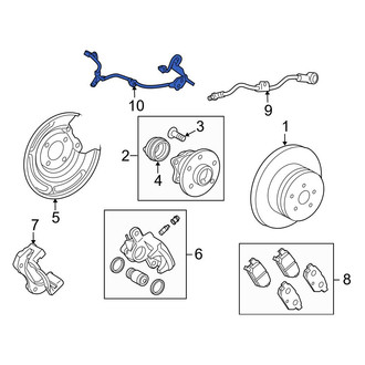 Toyota OE - Rear Left ABS Wheel Speed Sensor Wiring Harness