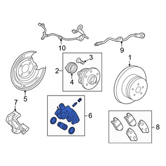 Toyota OE - Rear Left Disc Brake Caliper
