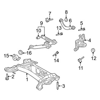 Toyota OE - Rear Suspension - Suspension Components (AWD)