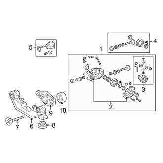 Toyota OE - Rear Suspension - Axle & Differential (AWD)