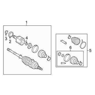 Toyota OE - Rear Suspension - Drive Axles (S AWD)