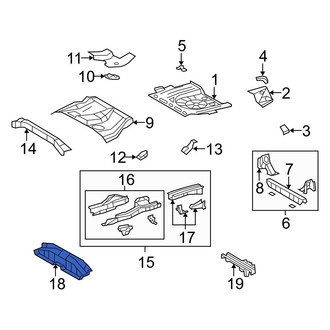 Toyota OE - Front Floor Pan Crossmember