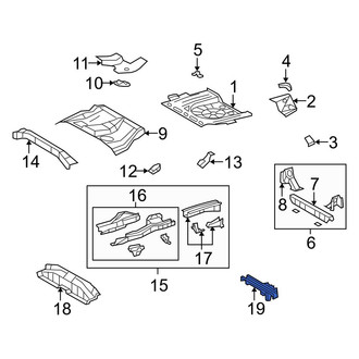Toyota OE - Floor Side Rail Reinforcement