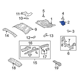 Toyota OE - Rear Left Floor Extension