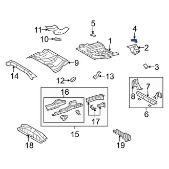 Toyota OE - Right Floor Pan Reinforcement