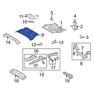 Toyota OE - Rear Center Floor Pan