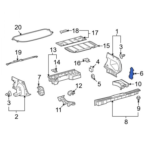 Trunk Floor Access Cover