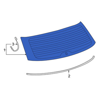 Toyota OE - Rear Liftgate Glass