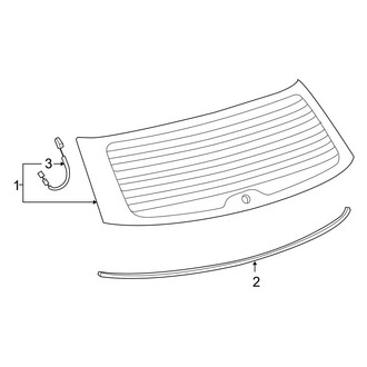 Toyota OE - Lift Gate - Glass