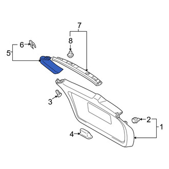 Toyota OE - Rear Left Liftgate Trim Cover