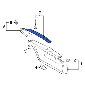 Toyota OE - Rear Upper Liftgate Trim Cover