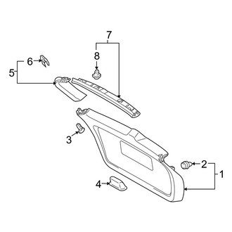 Toyota OE - Lift Gate - Interior Trim