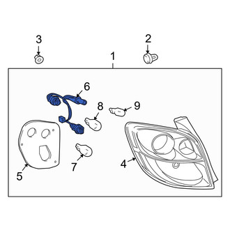 Toyota OE - Rear Tail Light Wiring Harness
