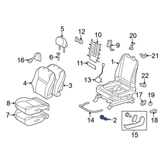 Toyota OE - Right Outer Seat Track Cover