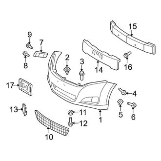 Toyota OE - Front Bumper - Bumper & Components