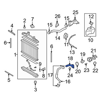 Toyota OE - Lower Engine Coolant Thermostat Housing