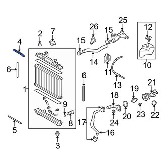 Toyota OE - Upper Radiator Air Seal
