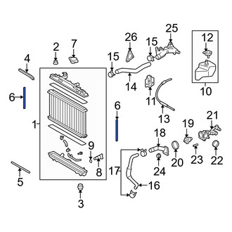 Toyota OE - Left Radiator Air Seal